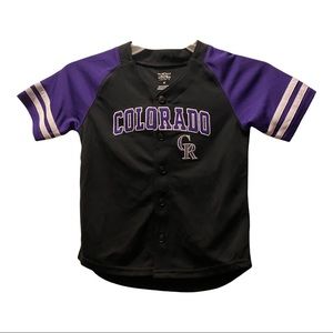 Genuine Merchandise by Team Athletics Colorado Rockies Baseball Jersey SZ 4T